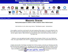 Tablet Screenshot of masonicgraces.com